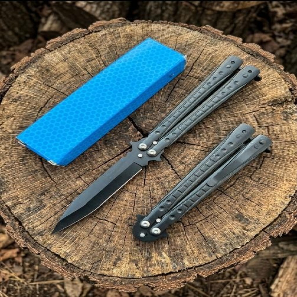 Benchmade Delik Desenli Black Kelebek Kamp Çakısı