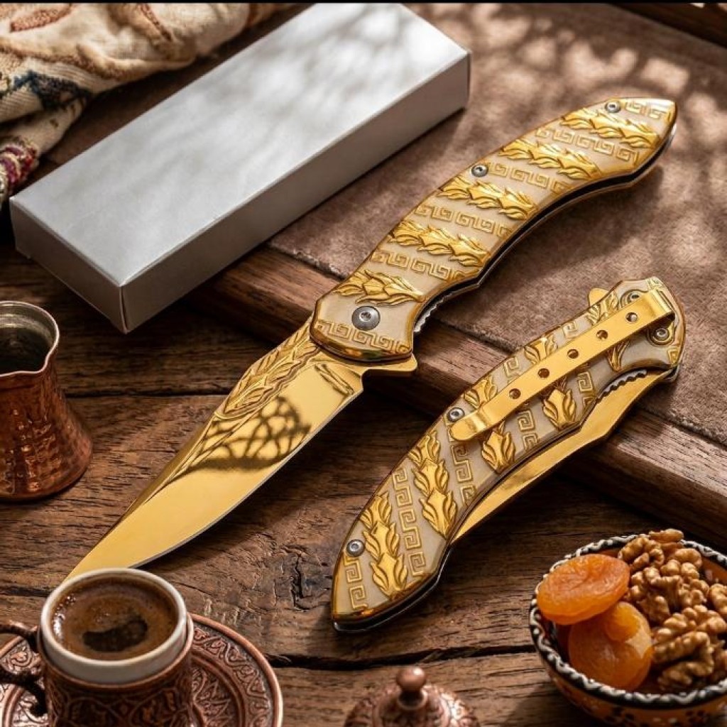 Browning Desenli Gold Kamp Çakısı