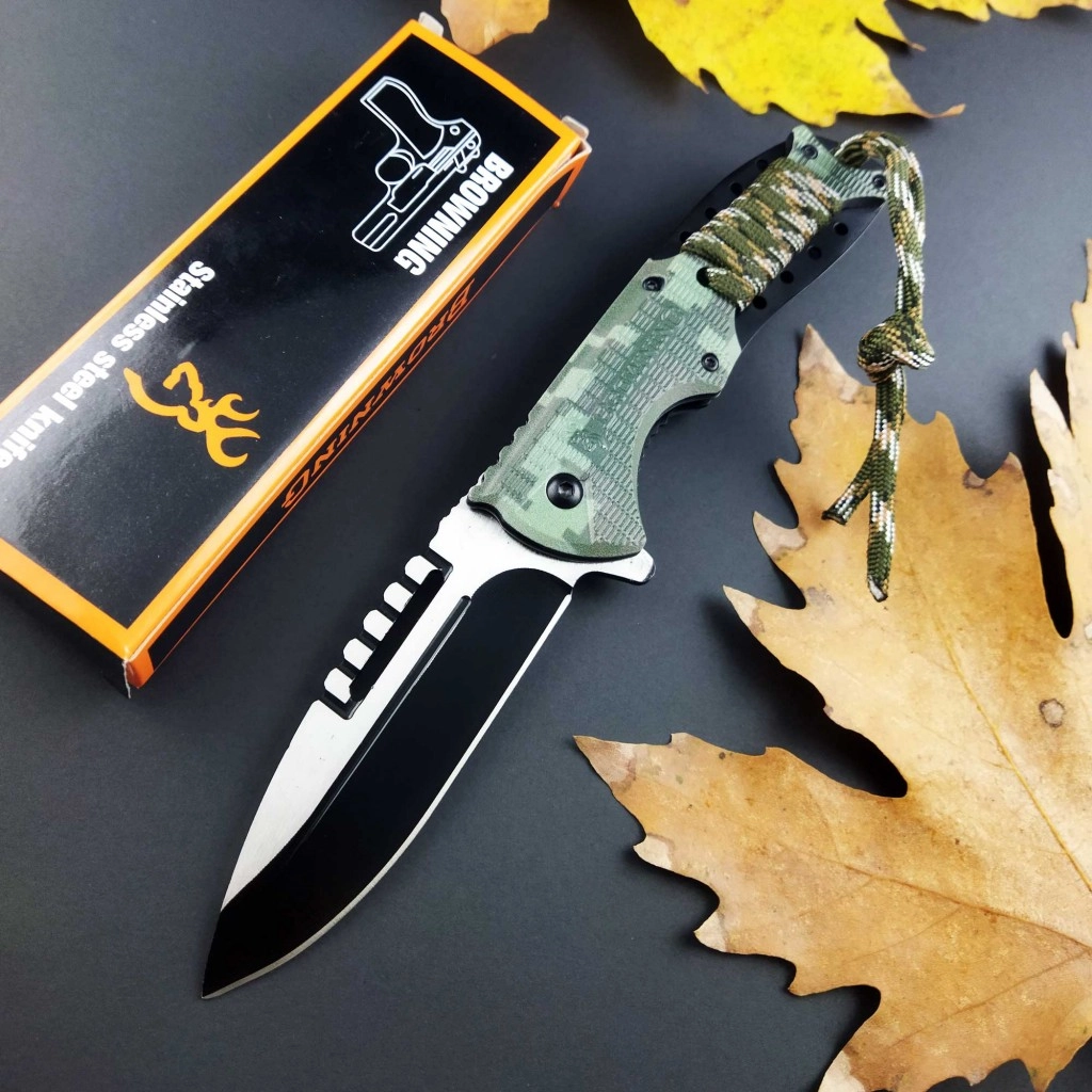 Browning Kamulaj İpli Kamp Çakısı Browning Kamulaj İpli Kamp Çakısı