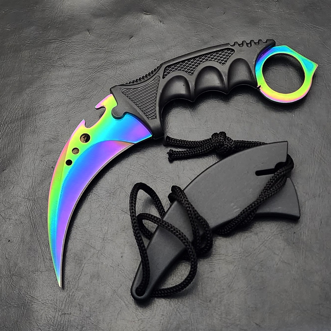 Cs Go Delikli Gökkuşağı Karambit