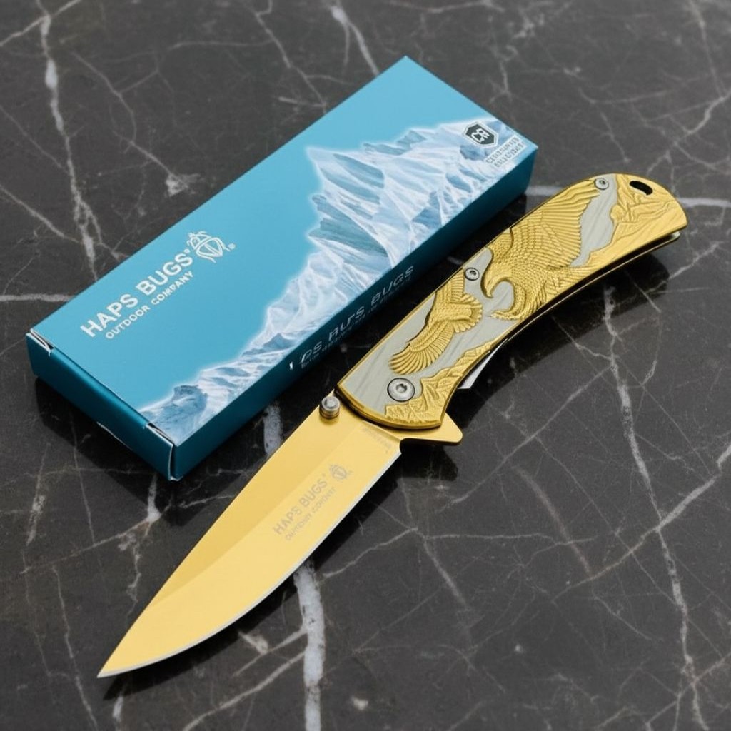 Haps Bugs Kartal İşlemeli Otomatik Çakı