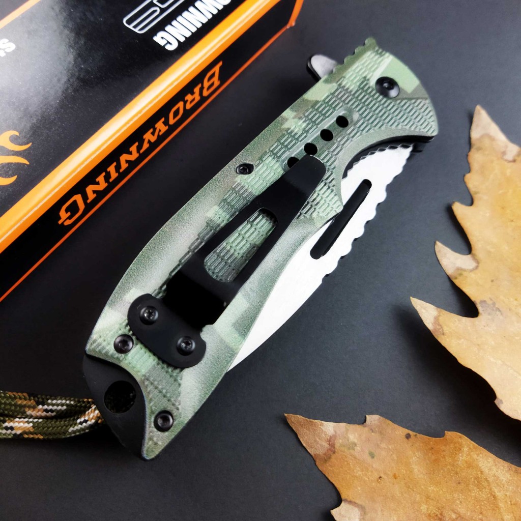 Browning Kamulaj İpli Kamp Çakısı Browning Kamulaj İpli Kamp Çakısı